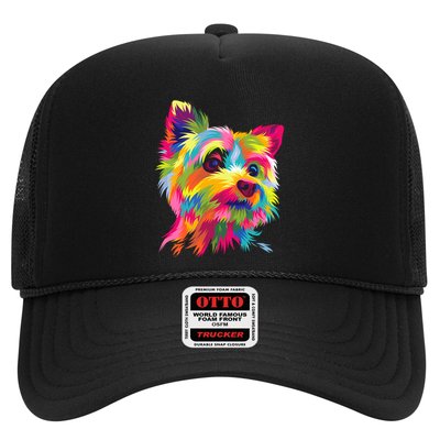Yorkshire Terrier Funny Yorkie Pop Art Popart Dog Gift Trucker Hat