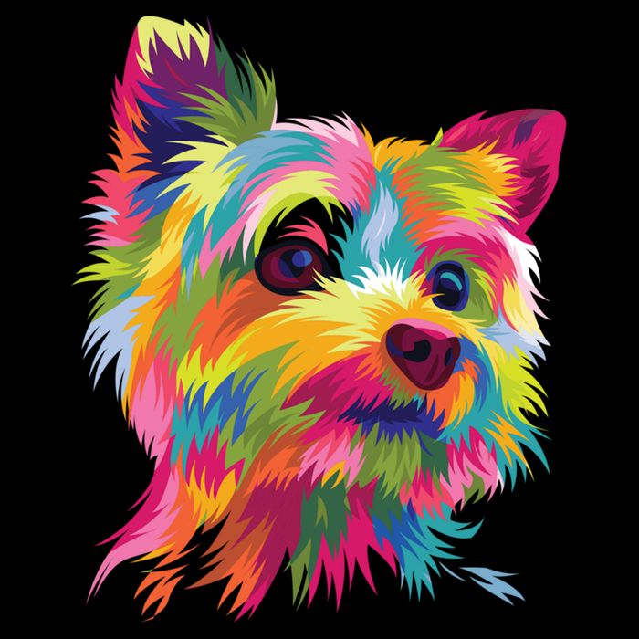 Yorkshire Terrier Funny Yorkie Pop Art Popart Dog Gift Doggie Tank