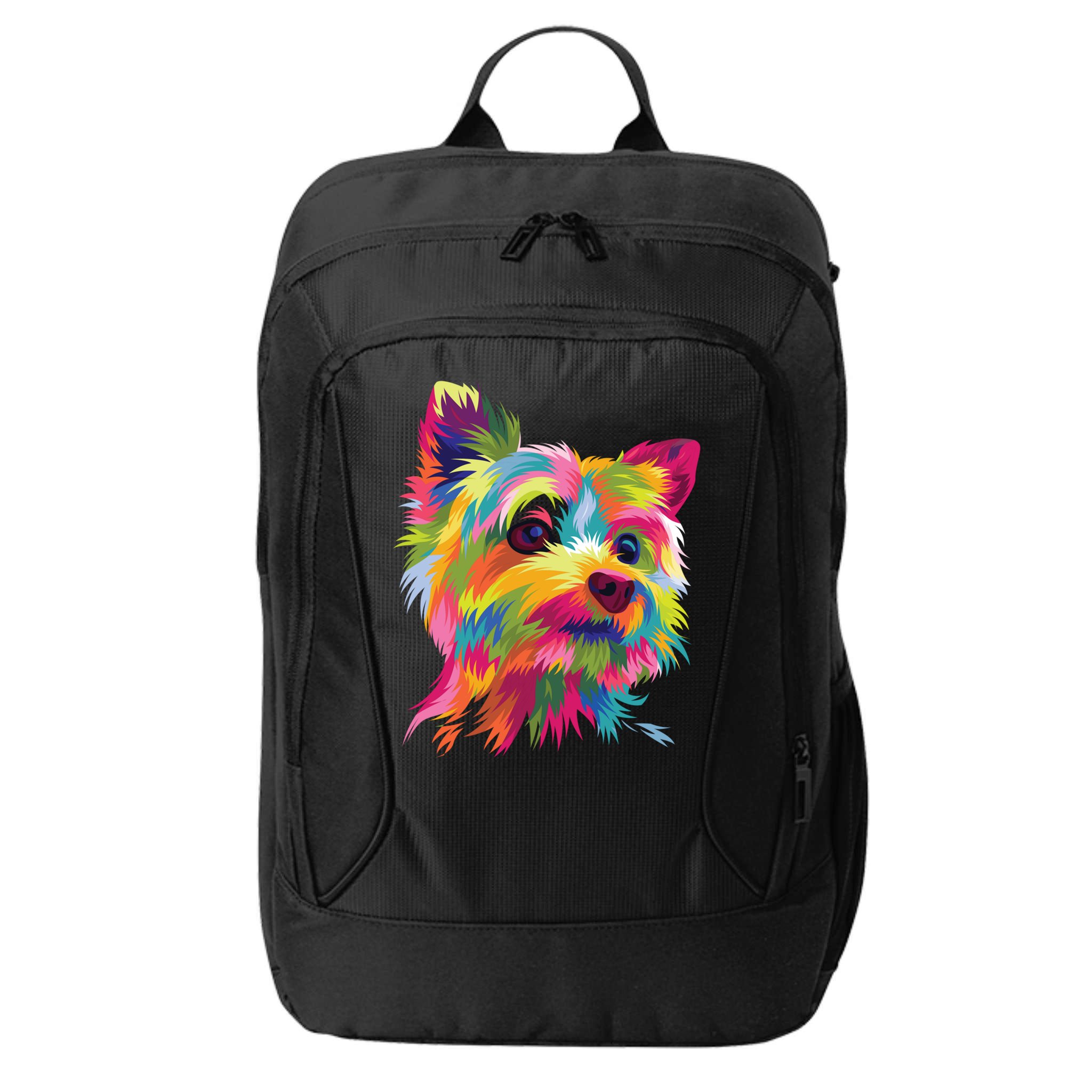 Yorkshire Terrier Funny Yorkie Pop Art Popart Dog Gift City Backpack