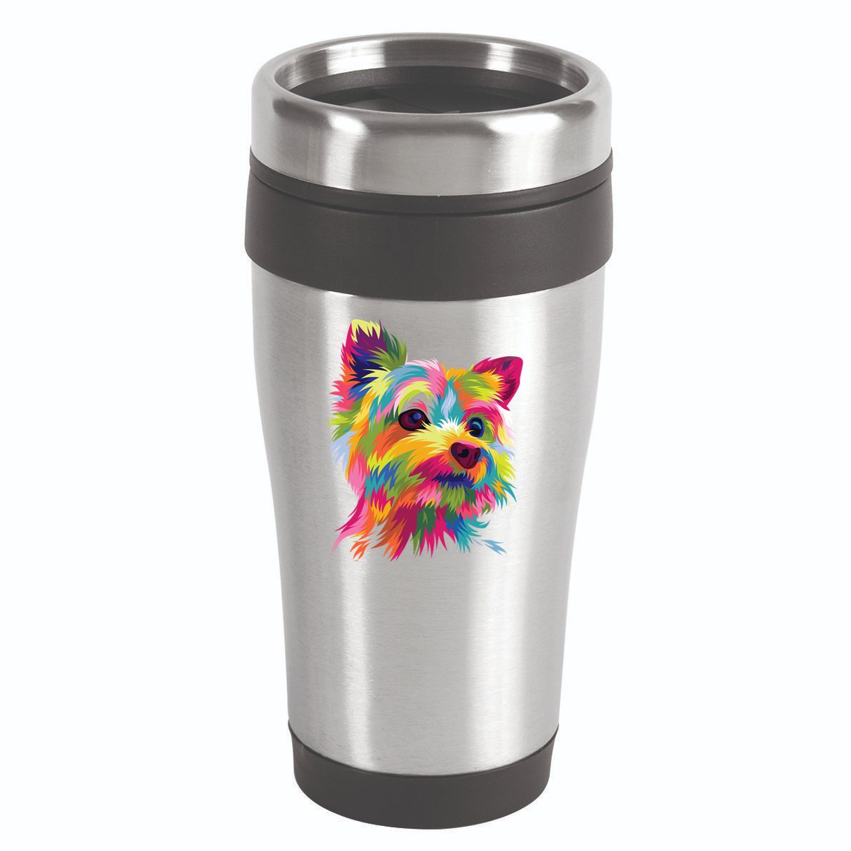 Yorkshire Terrier Funny Yorkie Pop Art Popart Dog Gift 16oz Travel Tumbler