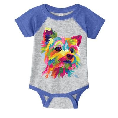 Yorkshire Terrier Funny Yorkie Pop Art Popart Dog Gift Infant Baby Jersey Bodysuit