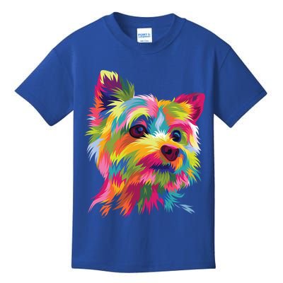 Yorkshire Terrier Funny Yorkie Pop Art Popart Dog Gift Kids T-Shirt