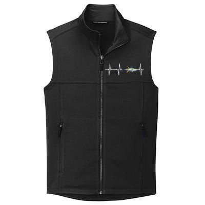 Yellowfin Tuna Heartbeat For Saltwater Fish Fishing Lovers Collective Smooth Fleece Vest