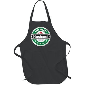 Your Trophy Husband Funny Married Full-Length Apron With Pockets