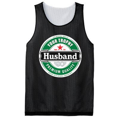 Your Trophy Husband Funny Married Mesh Reversible Basketball Jersey Tank