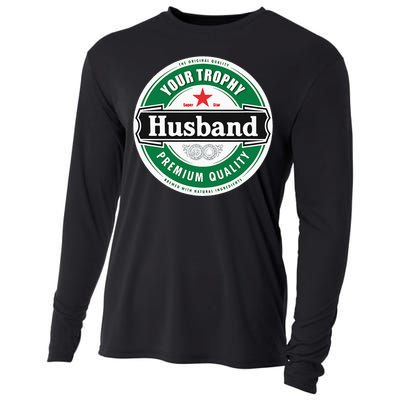 Your Trophy Husband Funny Married Cooling Performance Long Sleeve Crew