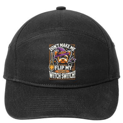 Yorkshire Terrier Halloween Costume Flip My Witch Switch 7-Panel Snapback Hat
