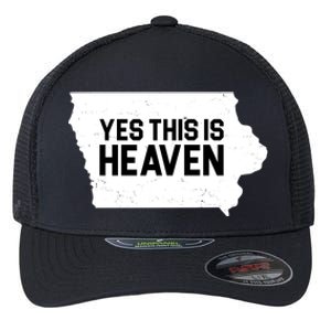 Yes This Is Heaven Iowa State Flexfit Unipanel Trucker Cap