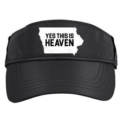 Yes This Is Heaven Iowa State Adult Drive Performance Visor