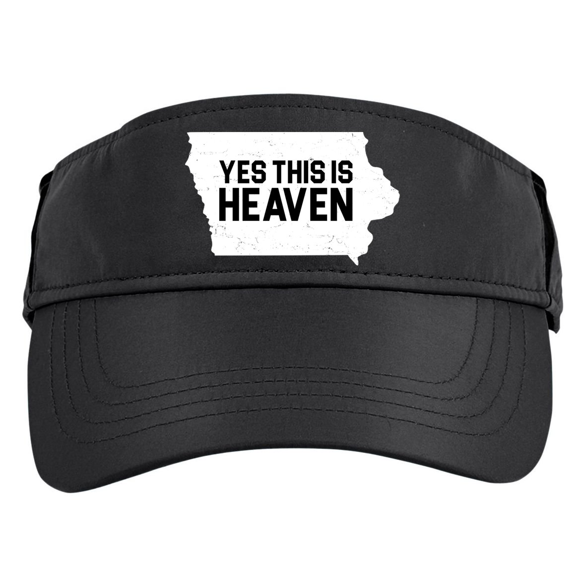 Yes This Is Heaven Iowa State Adult Drive Performance Visor