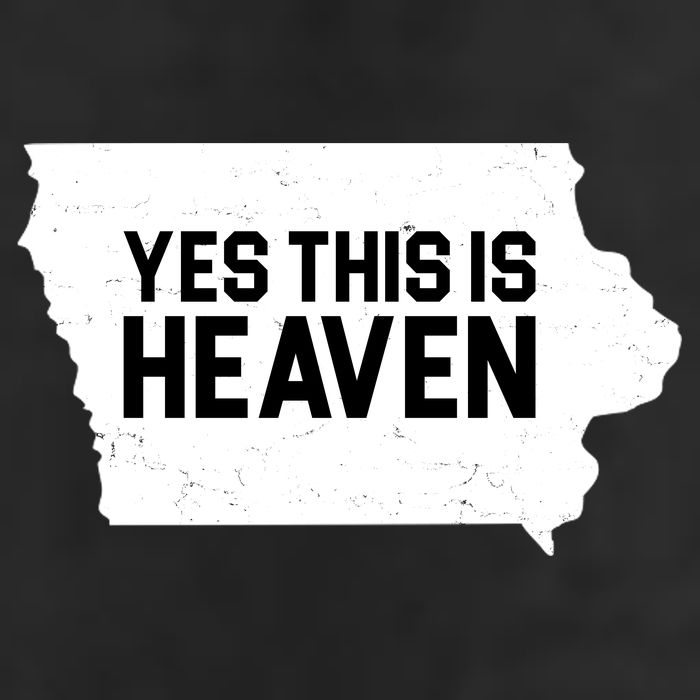 Yes This Is Heaven Iowa State Adult Drive Performance Visor