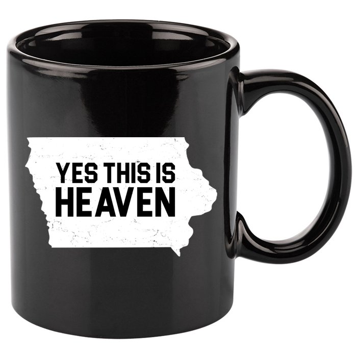 Yes This Is Heaven Iowa State 11oz C Handle Ceramic Mug