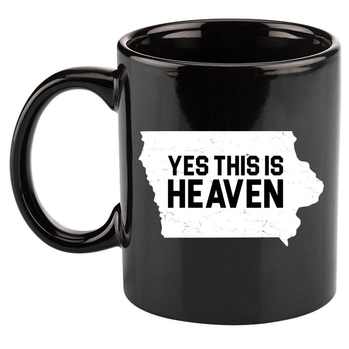 Yes This Is Heaven Iowa State 11oz C Handle Ceramic Mug