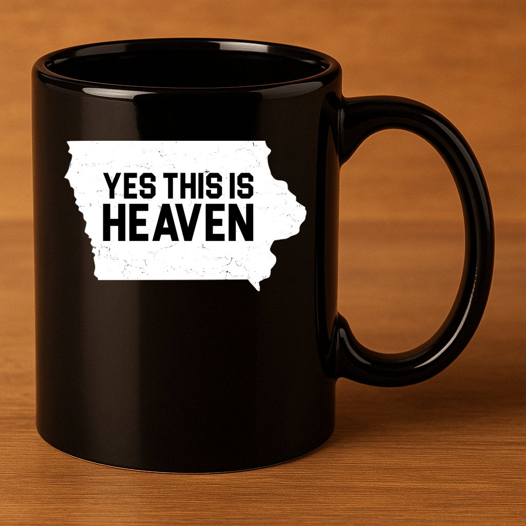 Yes This Is Heaven Iowa State 11oz C Handle Ceramic Mug