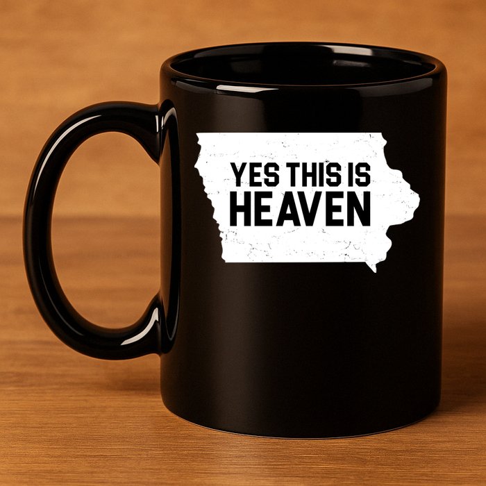 Yes This Is Heaven Iowa State 11oz C Handle Ceramic Mug