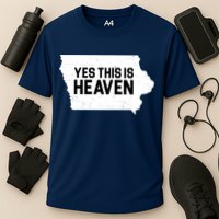 Yes This Is Heaven Iowa State Cooling Performance Crew T-Shirt