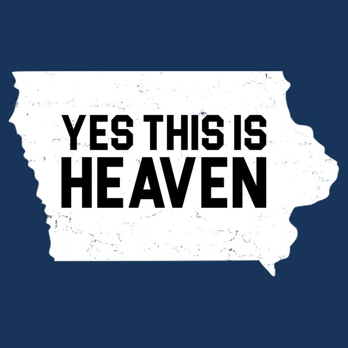 Yes This Is Heaven Iowa State Cooling Performance Crew T-Shirt