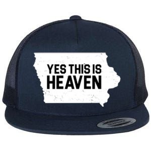 Yes This Is Heaven Iowa State Flat Bill Trucker Hat