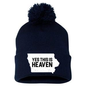 Yes This Is Heaven Iowa State Pom Pom 12in Knit Beanie