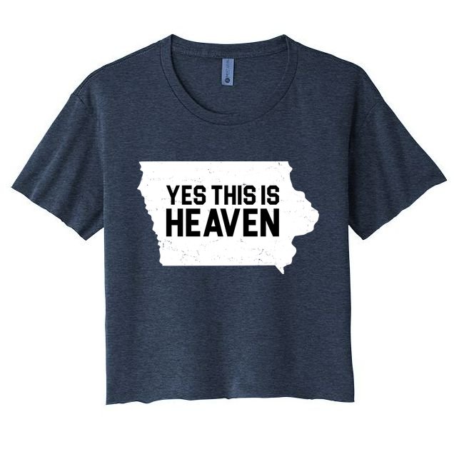 Yes This Is Heaven Iowa State Crop Top