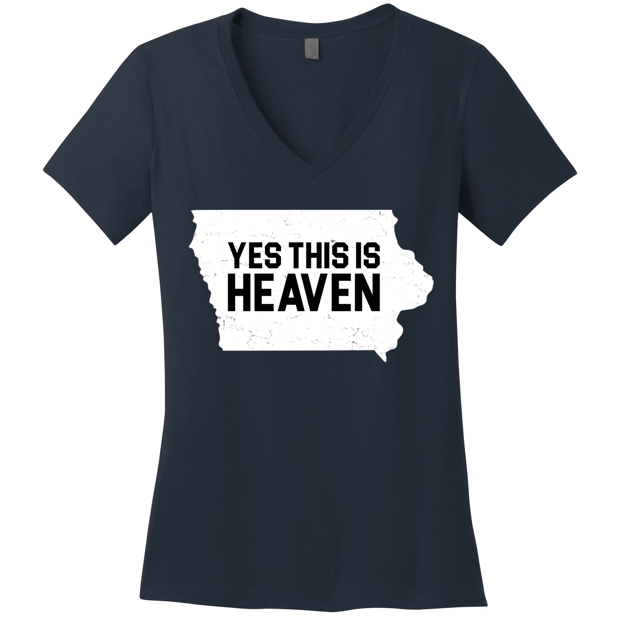 Yes This Is Heaven Iowa State Women's V-Neck T-Shirt