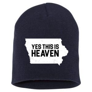 Yes This Is Heaven Iowa State Short Acrylic Beanie