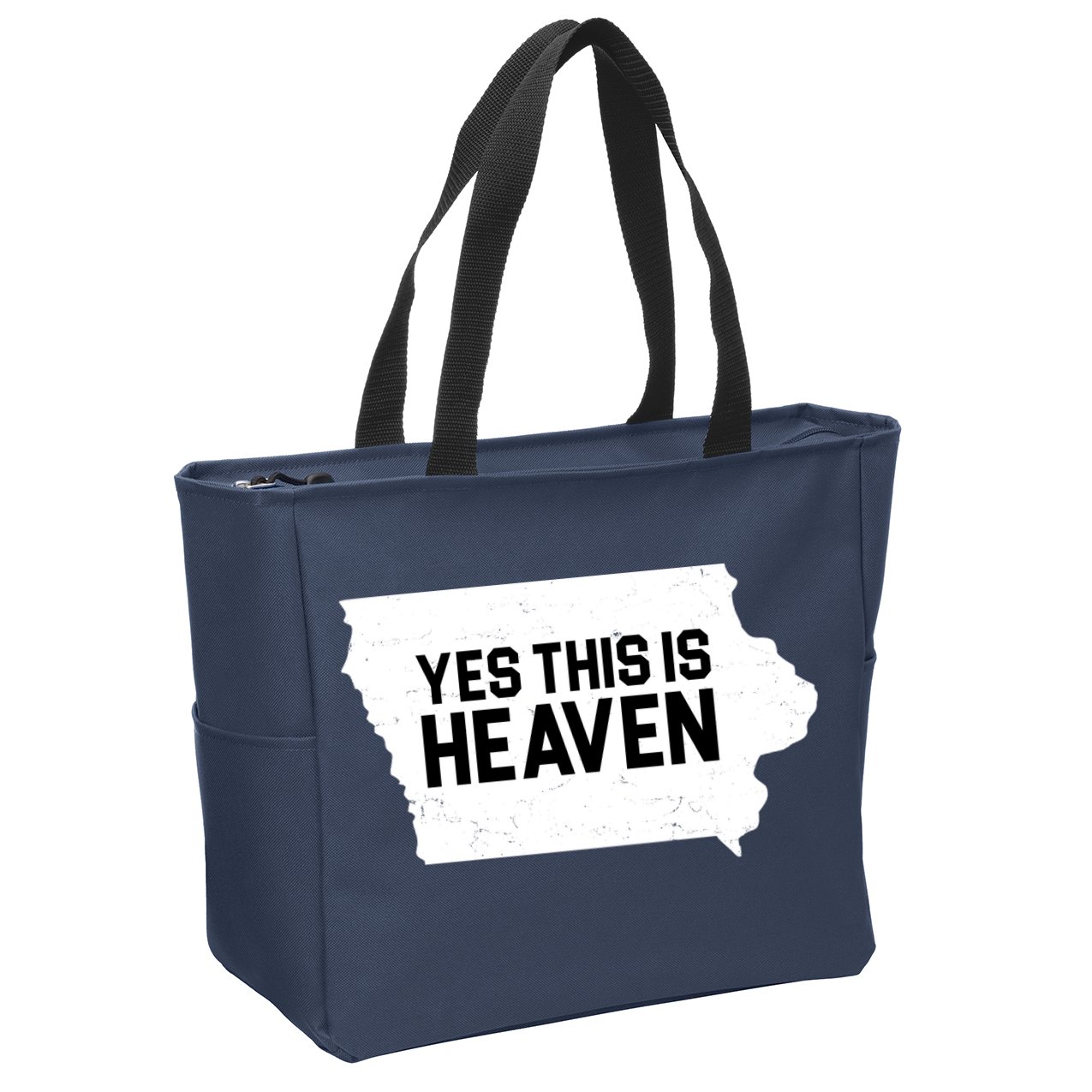 Yes This Is Heaven Iowa State Zip Tote Bag