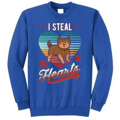 Yorkshire Terrier I Steal Hearts Valentines Day Yorkie Gift Sweatshirt