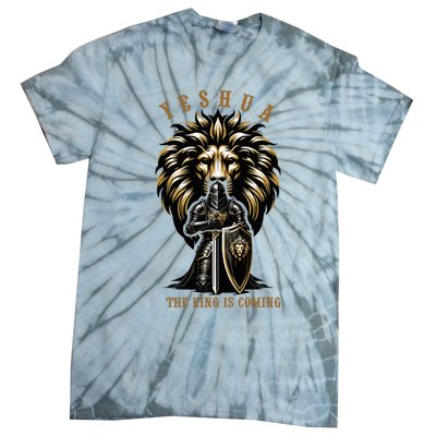 Yeshua The King Is Coming Jesus Christ Christian Verse Bible Tie-Dye T-Shirt