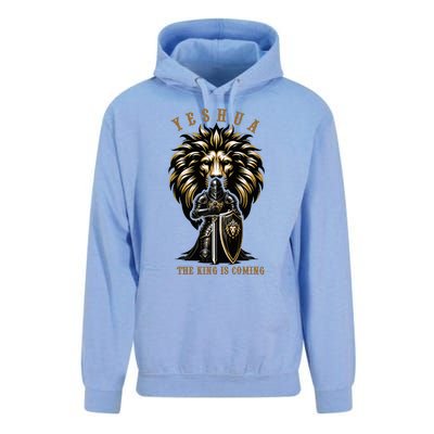 Yeshua The King Is Coming Jesus Christ Christian Verse Bible Unisex Surf Hoodie