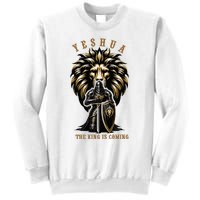 Yeshua The King Is Coming Jesus Christ Christian Verse Bible Sweatshirt