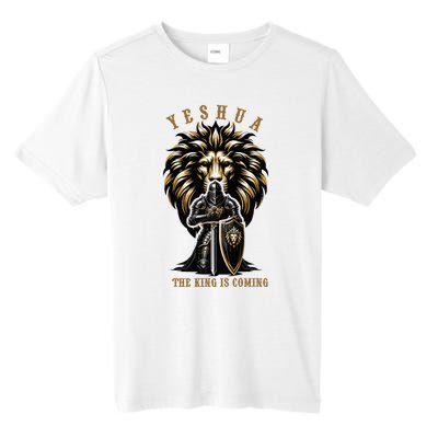 Yeshua The King Is Coming Jesus Christ Christian Verse Bible Tall Fusion ChromaSoft Performance T-Shirt