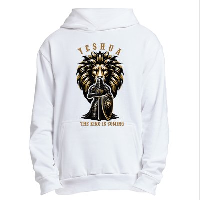 Yeshua The King Is Coming Jesus Christ Christian Verse Bible Urban Pullover Hoodie