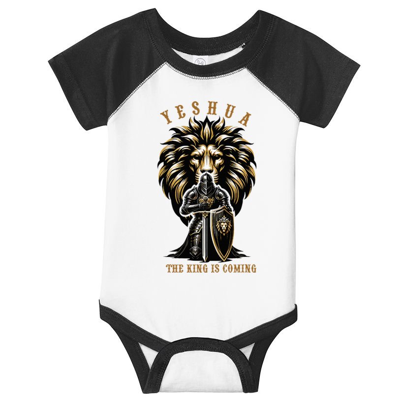 Yeshua The King Is Coming Jesus Christ Christian Verse Bible Infant Baby Jersey Bodysuit