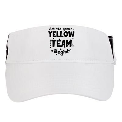 Yellow Team Let The Games Begin Field Trip Day Adult Drive Performance Visor