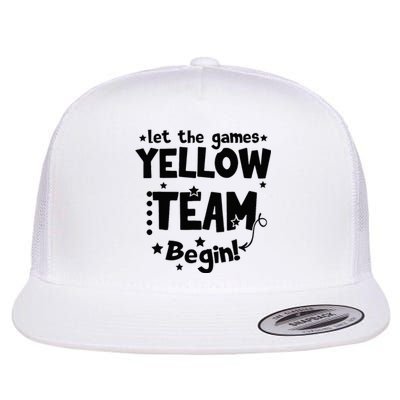 Yellow Team Let The Games Begin Field Trip Day Flat Bill Trucker Hat