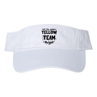 Yellow Team Let The Games Begin Field Trip Day Valucap Bio-Washed Visor