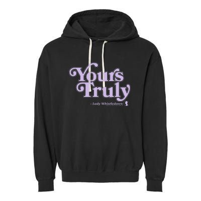 Yours Truly Lady Whistledown Garment-Dyed Fleece Hoodie