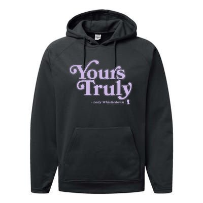 Yours Truly Lady Whistledown Performance Fleece Hoodie