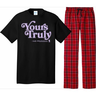 Yours Truly Lady Whistledown Pajama Set