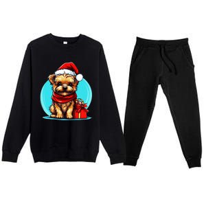 Yorkshire Terrier Lovers Christmas Cute Yorkshire Terrier Cute Gift Premium Crewneck Sweatsuit Set