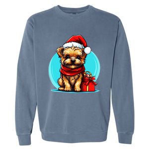 Yorkshire Terrier Lovers Christmas Cute Yorkshire Terrier Cute Gift Garment-Dyed Sweatshirt