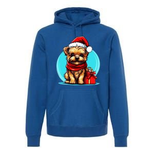 Yorkshire Terrier Lovers Christmas Cute Yorkshire Terrier Cute Gift Premium Hoodie