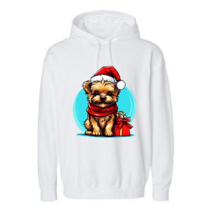 Yorkshire Terrier Lovers Christmas Cute Yorkshire Terrier Cute Gift Garment-Dyed Fleece Hoodie