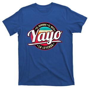 Yayo The Myth The Legend Gift Fathers Day Grandpa Gift T-Shirt