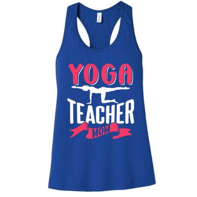 Yoga Teacher Mom Mother Hobby Mommy Mama Mothers Day Gift Women's Racerback Tank