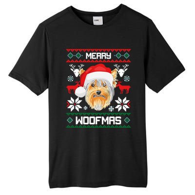 Yorkshire Terrier Merry Woofmas Gift For Christmas Xmas Great Gift Tall Fusion ChromaSoft Performance T-Shirt