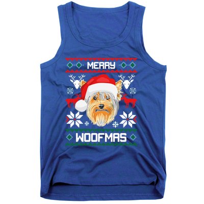 Yorkshire Terrier Merry Woofmas Gift For Christmas Xmas Great Gift Tank Top