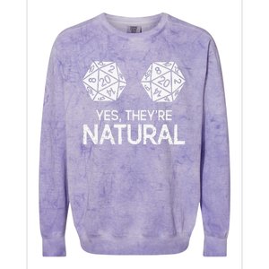 Yes, they're Natural 20 d20 dice funny RPG gamer Colorblast Crewneck Sweatshirt