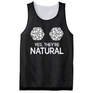 Yes, they're Natural 20 d20 dice funny RPG gamer Mesh Reversible Basketball Jersey Tank